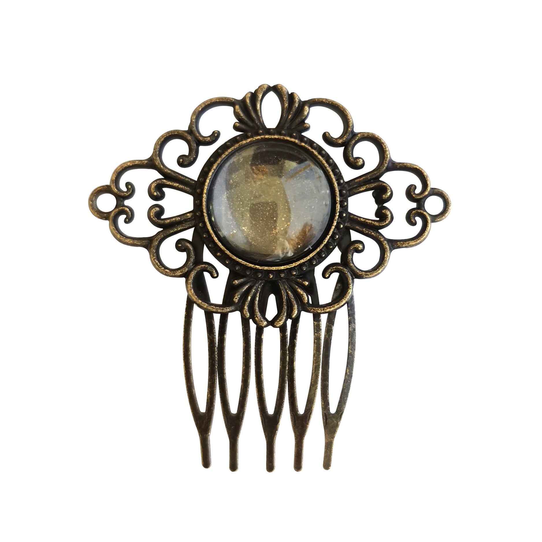 Wholesale vintage diamond hu'die hair comb pearl hairpin